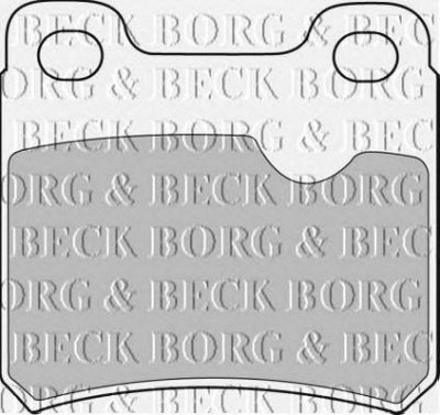 BORG & BECK bbp1282 -  Комплект тормозных колодок, дисковый тормоз